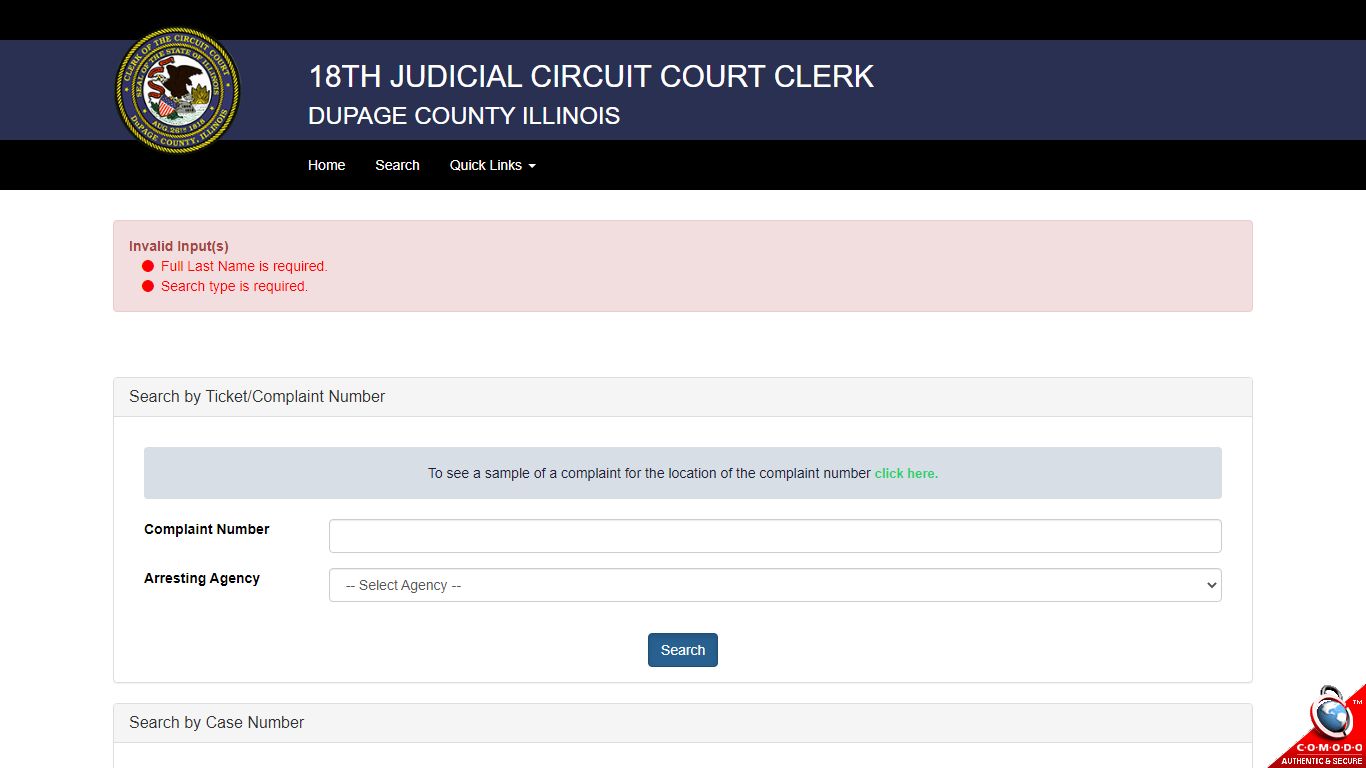 Circuit Court Clerk Public Information Application